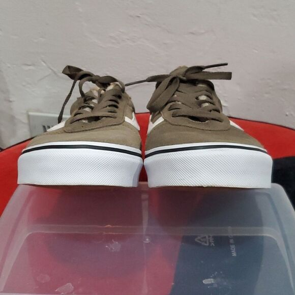 Vans Ward Low Suede Sneakers with Animal Print Sherpa Lining Size 9 - Picture 5 of 12